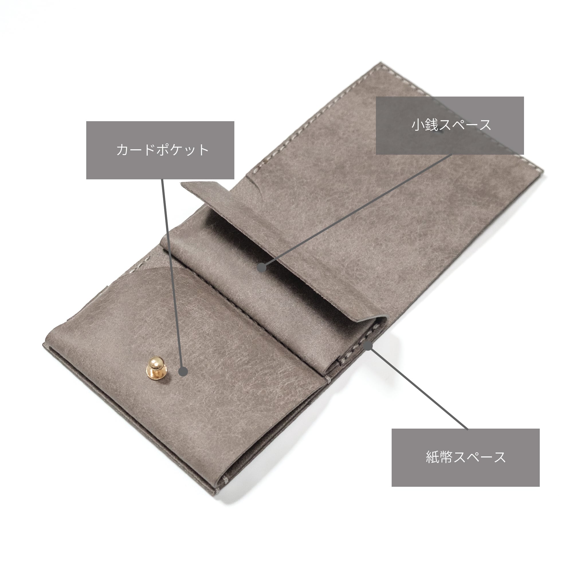 グレー 二つ折り財布 カードポケット付き 楽天市場】【12/20限定☆エントリーで最大P42倍】 タケオキクチ 二