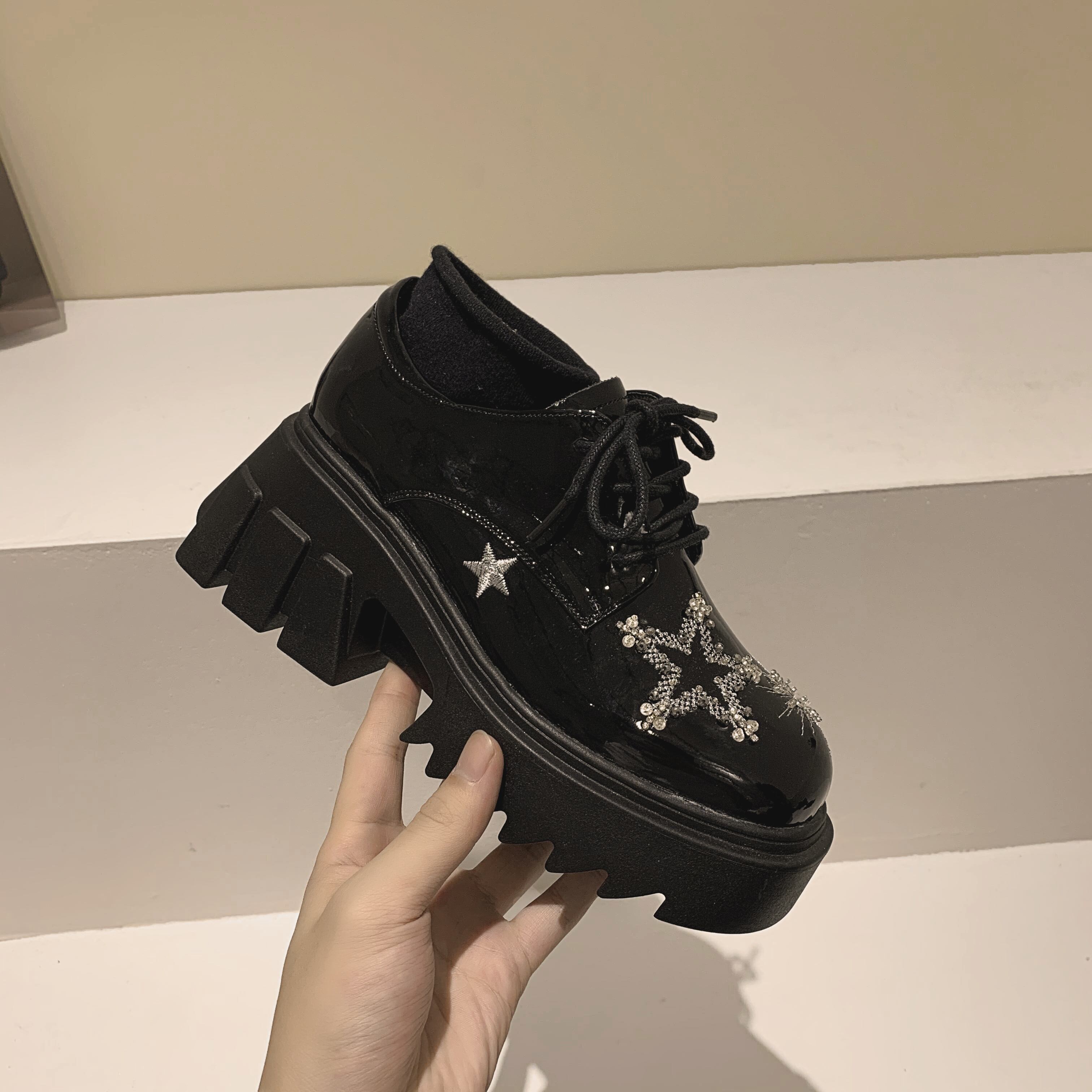 ブラックレッドカジュアルメタルレザー 靴 シューズ フェイクシューズ78293491483