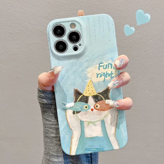 【KXGシリーズ】★携帯ケース★ 3color 猫 猫柄 アイホンケース iPhone17 iPhone16 iPhone15 iPhone14 iPhone13 iPhone12/11/XS/XR 落書き