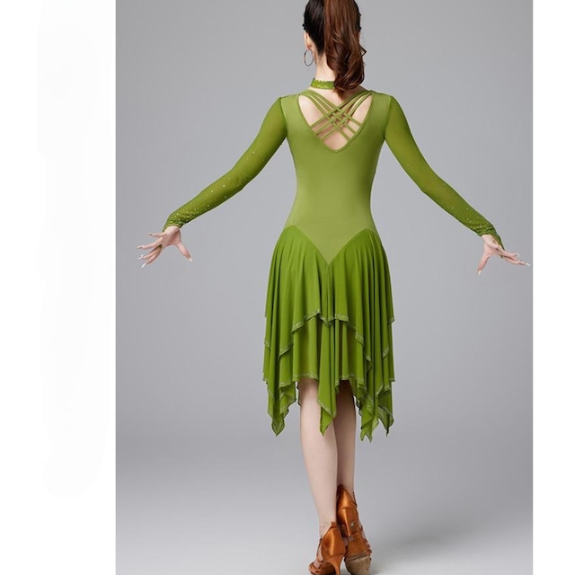 フレアライン デザイン ラテンドレス ds0017