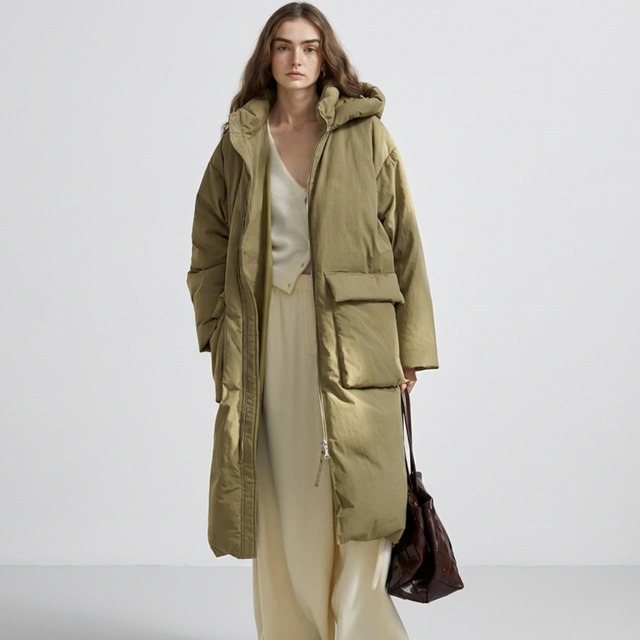 Hooded Long  down  T4240