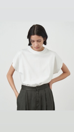 ATON -12/-AIR SPININNG | OVERSIZED PULLOVER- :WHITE, :BLACK
