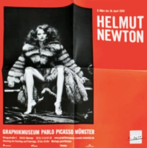 アート写真家「ヘルムート・ニュートン」2009年ドイツでの個展ポスター