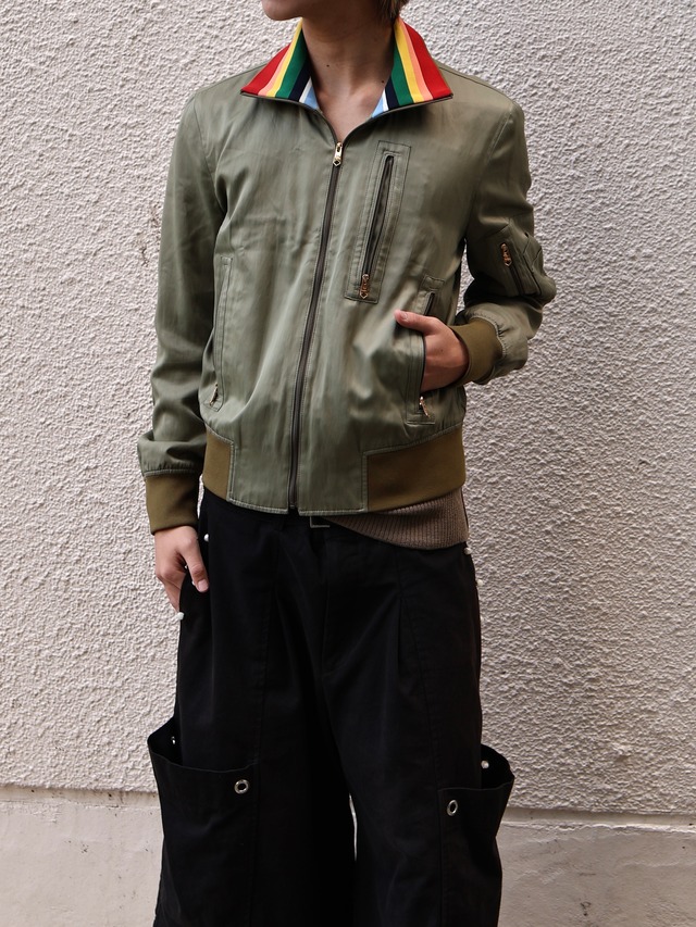 【paul smith】coloring stand collar blouson