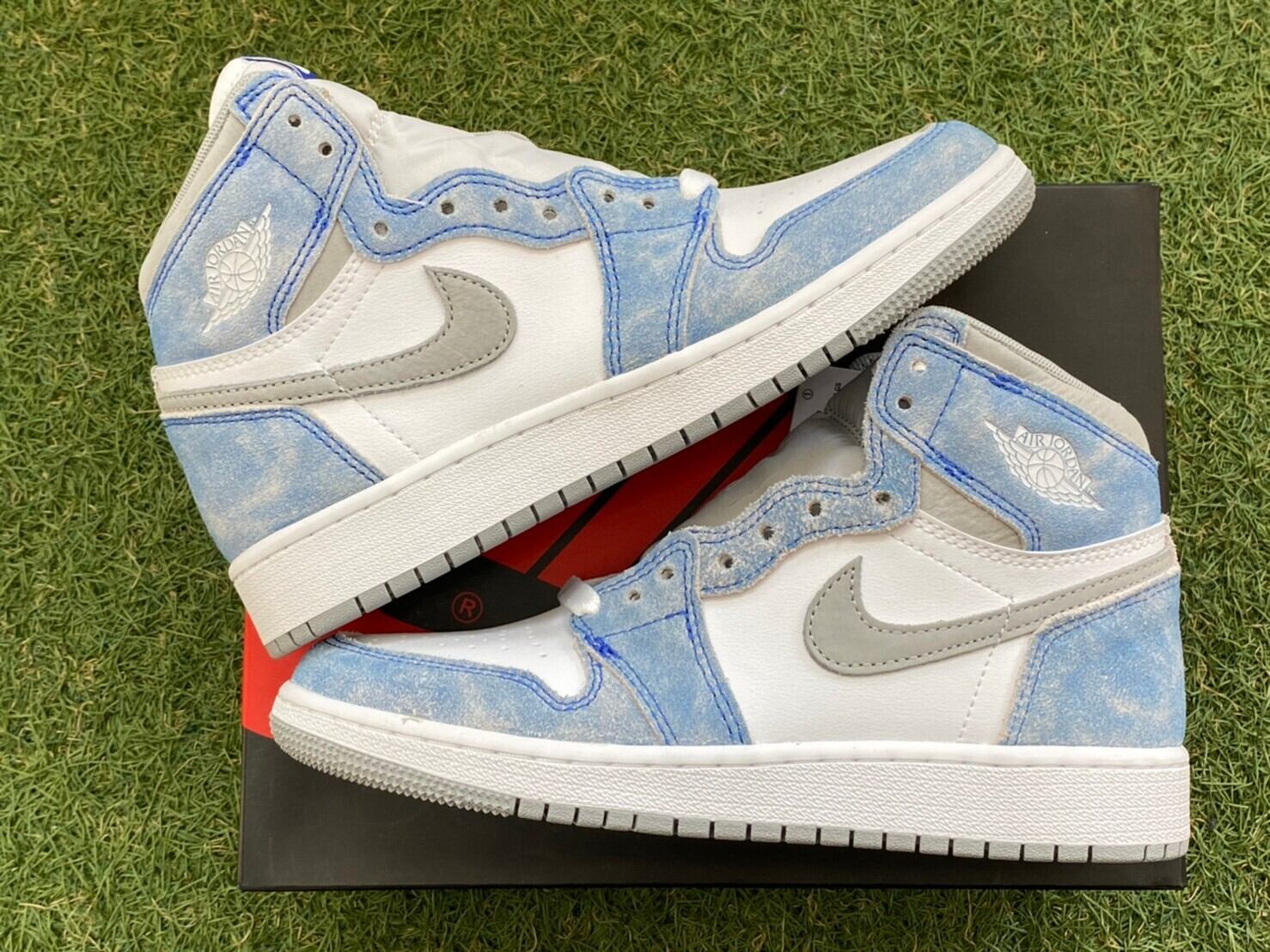 NIKE AIR JORDAN 1 RETRO HIGH OG GS HYPER ROYAL 575441-402 23.5 