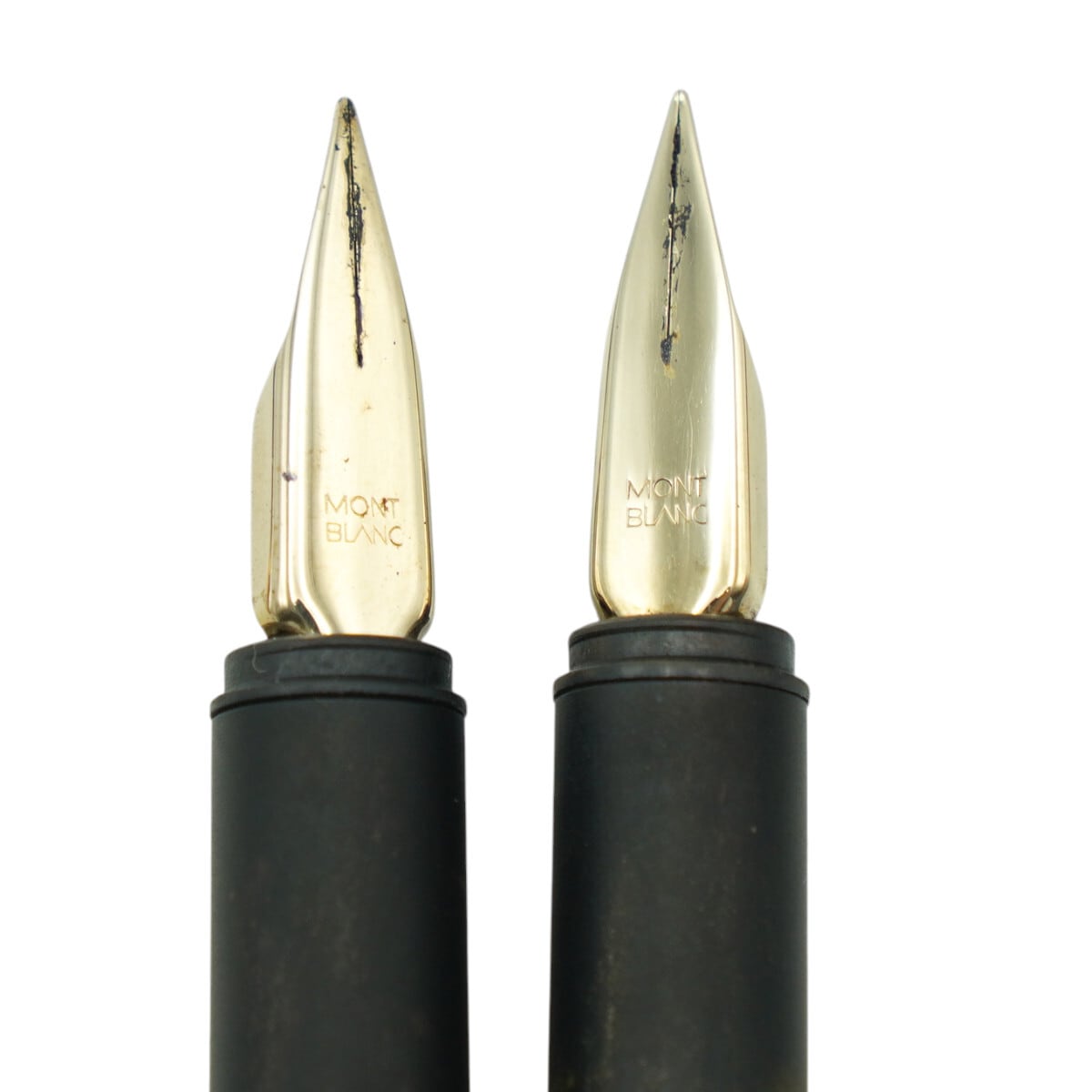 MONTBLANC モンブラン スリムライン 万年筆 2本/レザ―ケースセット ボールド インクなし K2606-k094 MONTBLANC モンブラン スリムライン 万年筆 2本/レザ―ケースセット