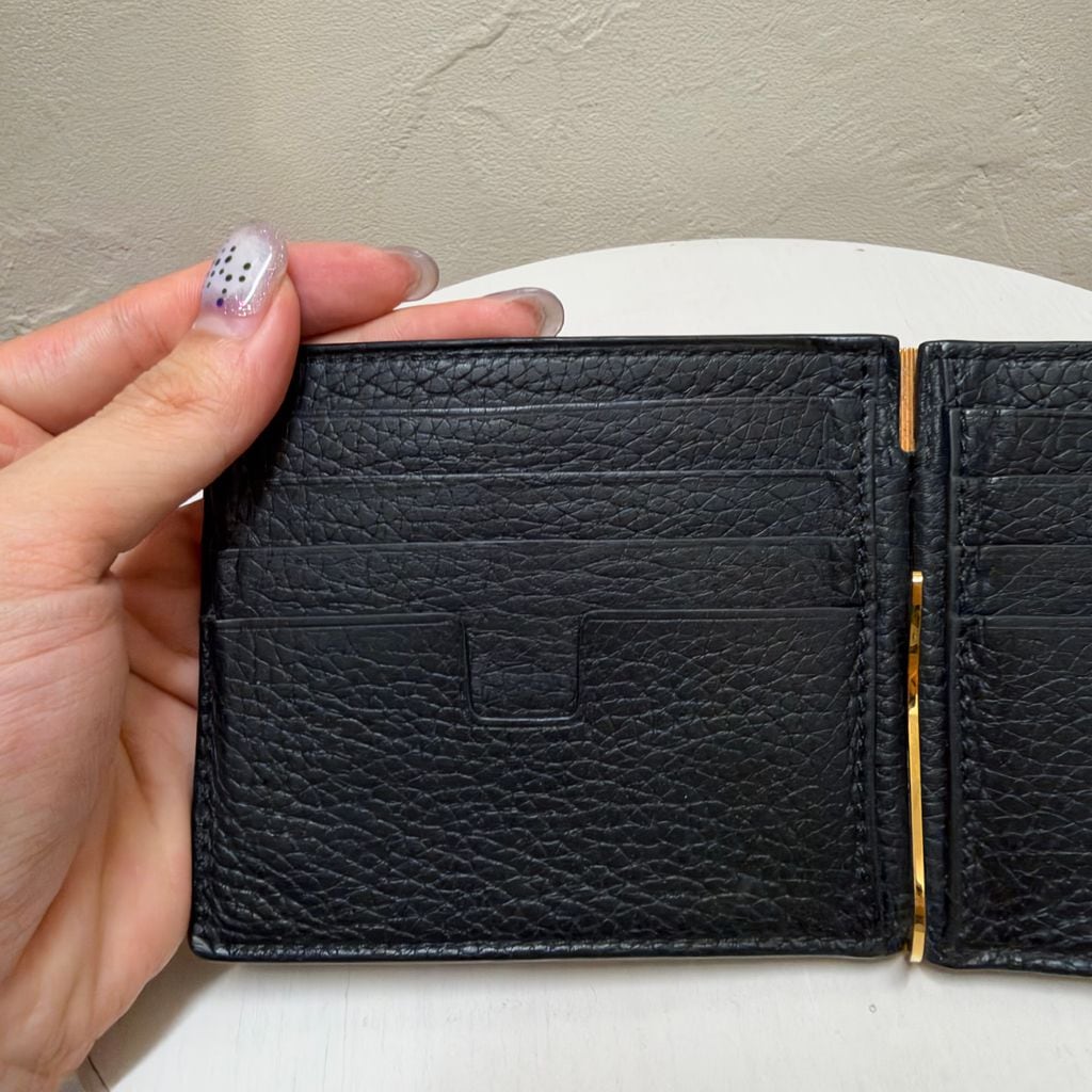 TOM FORD トムフォード Leather Money Clip マネークリップ ブラック