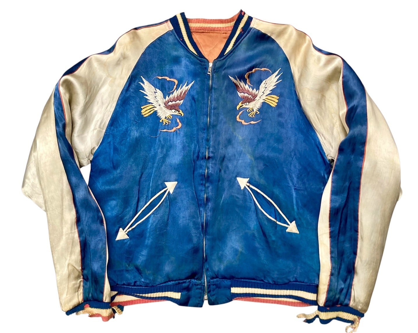 50's~60's VINTAGE SOUVENIR JACKET KOREA×TIGER スカジャン | OLD13