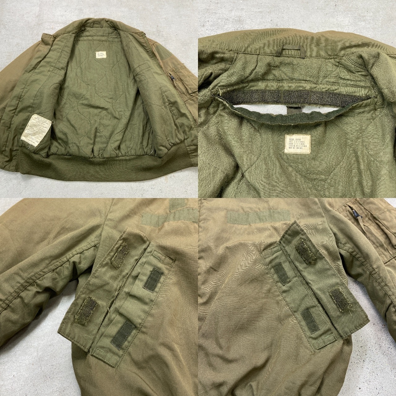 80年納品 U.S.ARMY 米軍実品 CVC タンカースジャケット フライト 