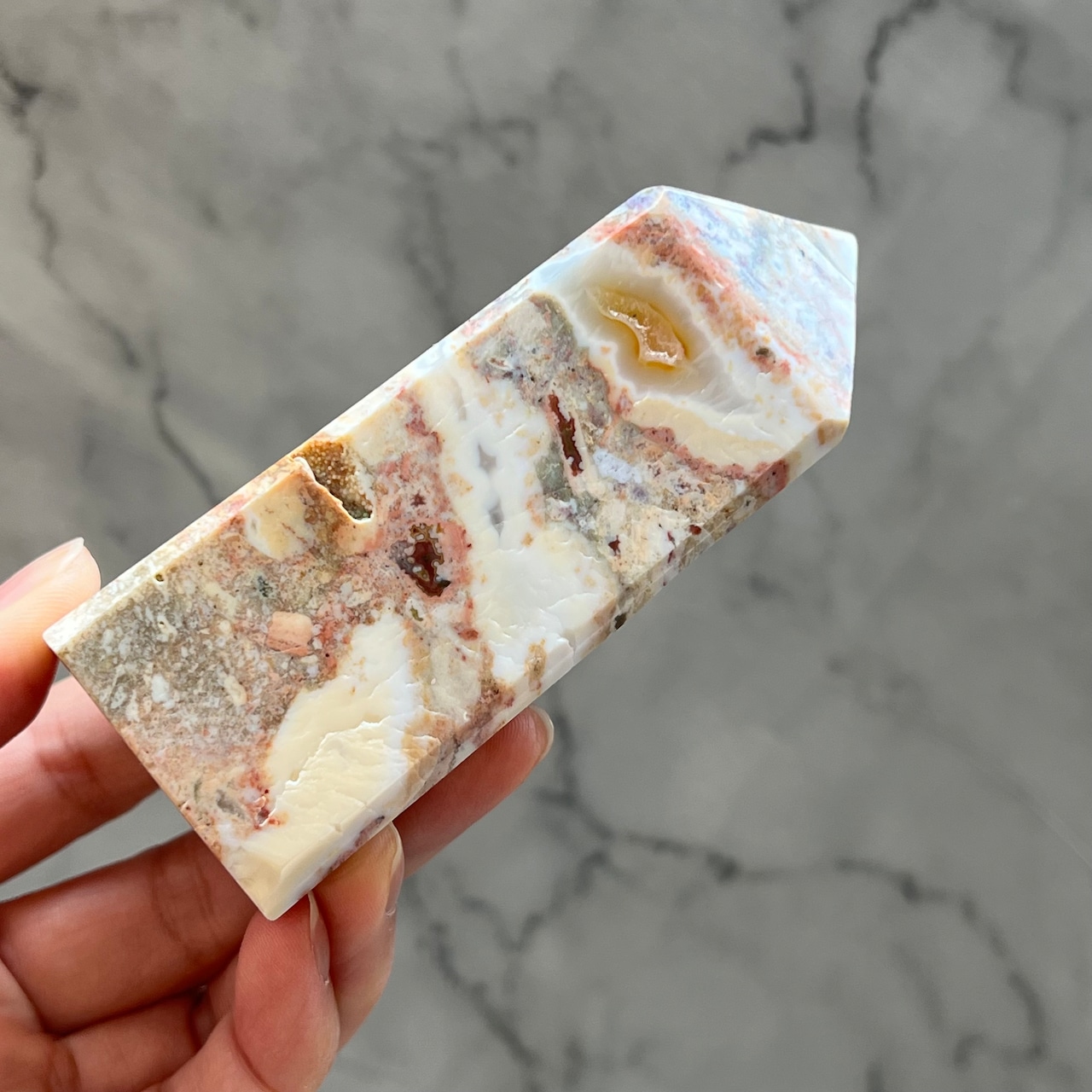 オーシャンジャスパータワー*0509*天然石ポイント*天然石インテリア*置き物