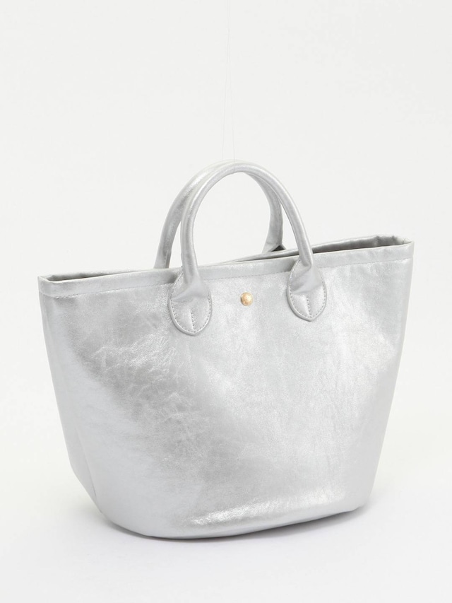 DRESドレス シャイニーフェイクレザートートバッグ/シルバー