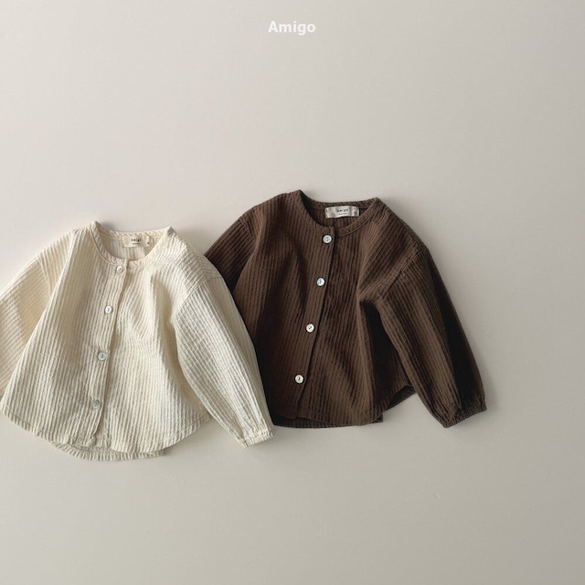 予約⌇amigo / Round shirring shirt