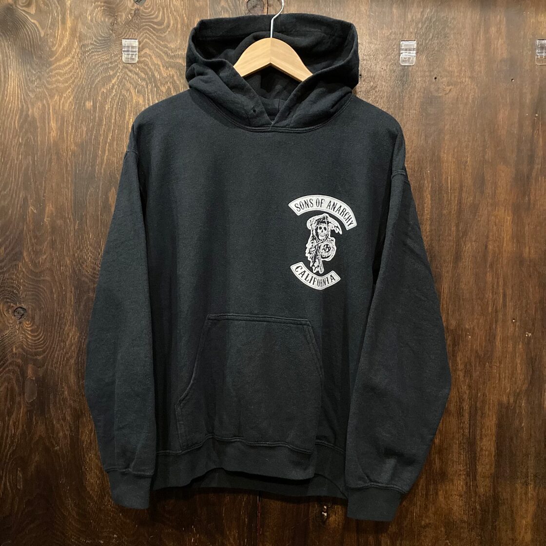 SONS OF ANARCHY サンズオブアナーキー スウェットパーカー 黒 Sサイズ 