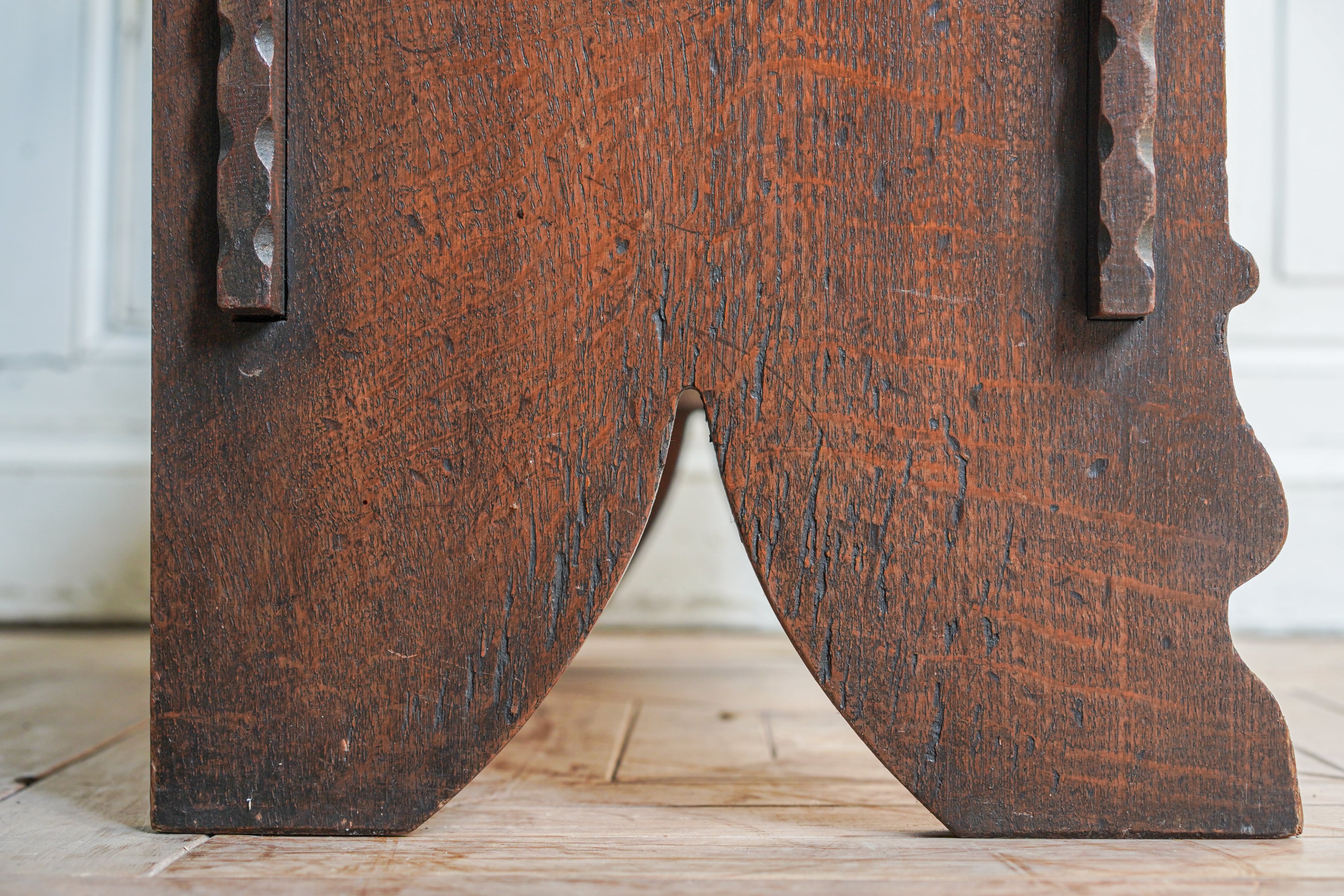 昭和 大きい木箱 収納 ベンチ 古道具 什器 m11993.jpg