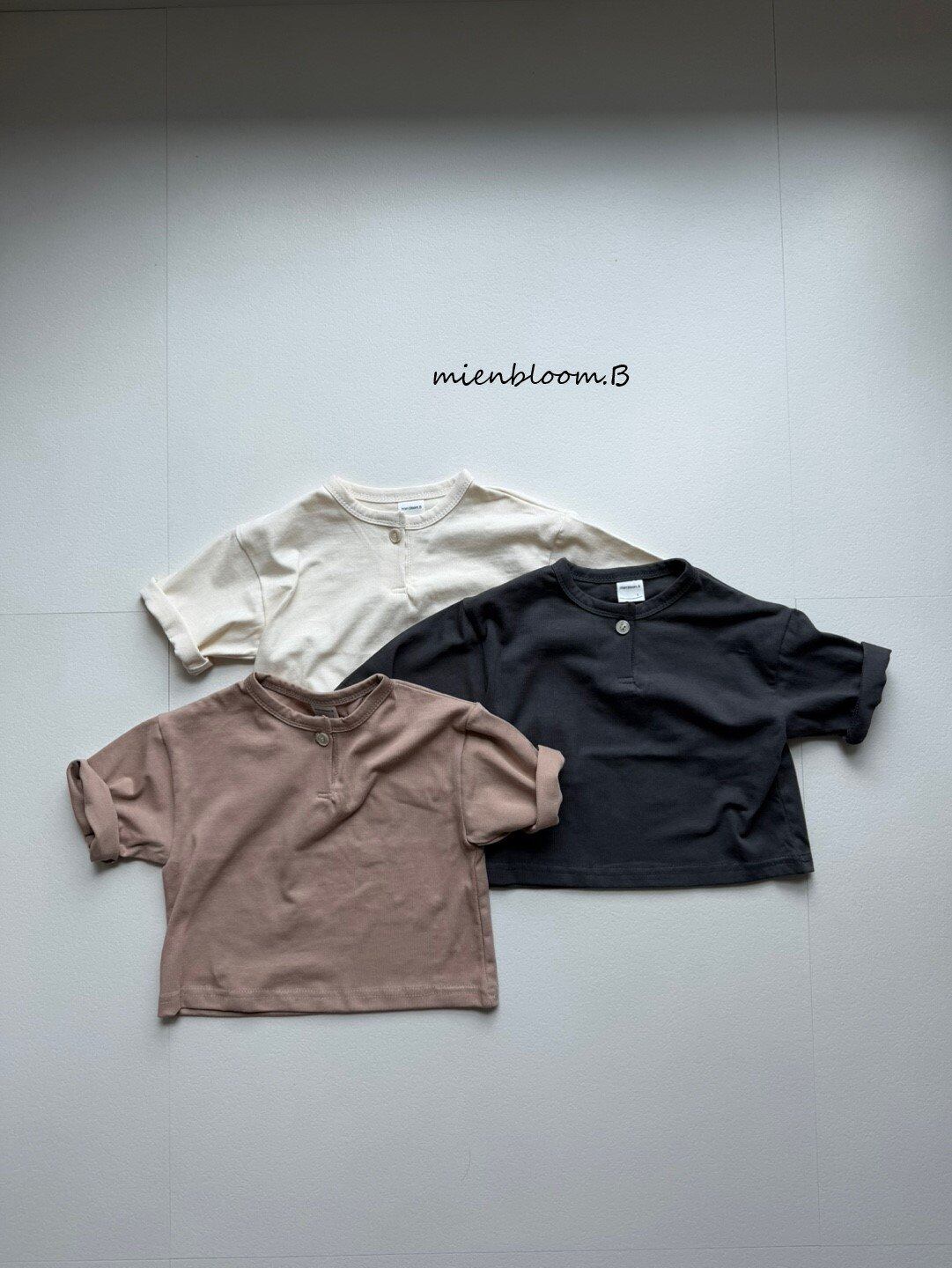 送料無料【予約】/ babyボタンTシャツ / mienbloom
