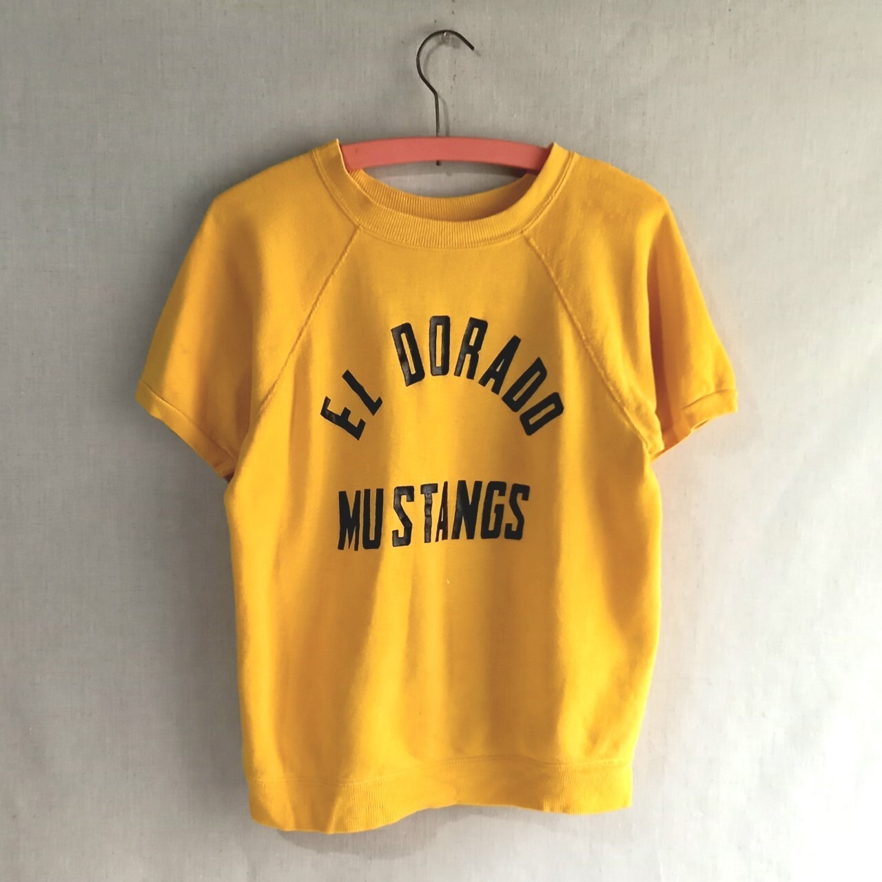 70s CHAMPION バータグ 半袖スウェット Mサイズ EL DORADO MUSTANGS 