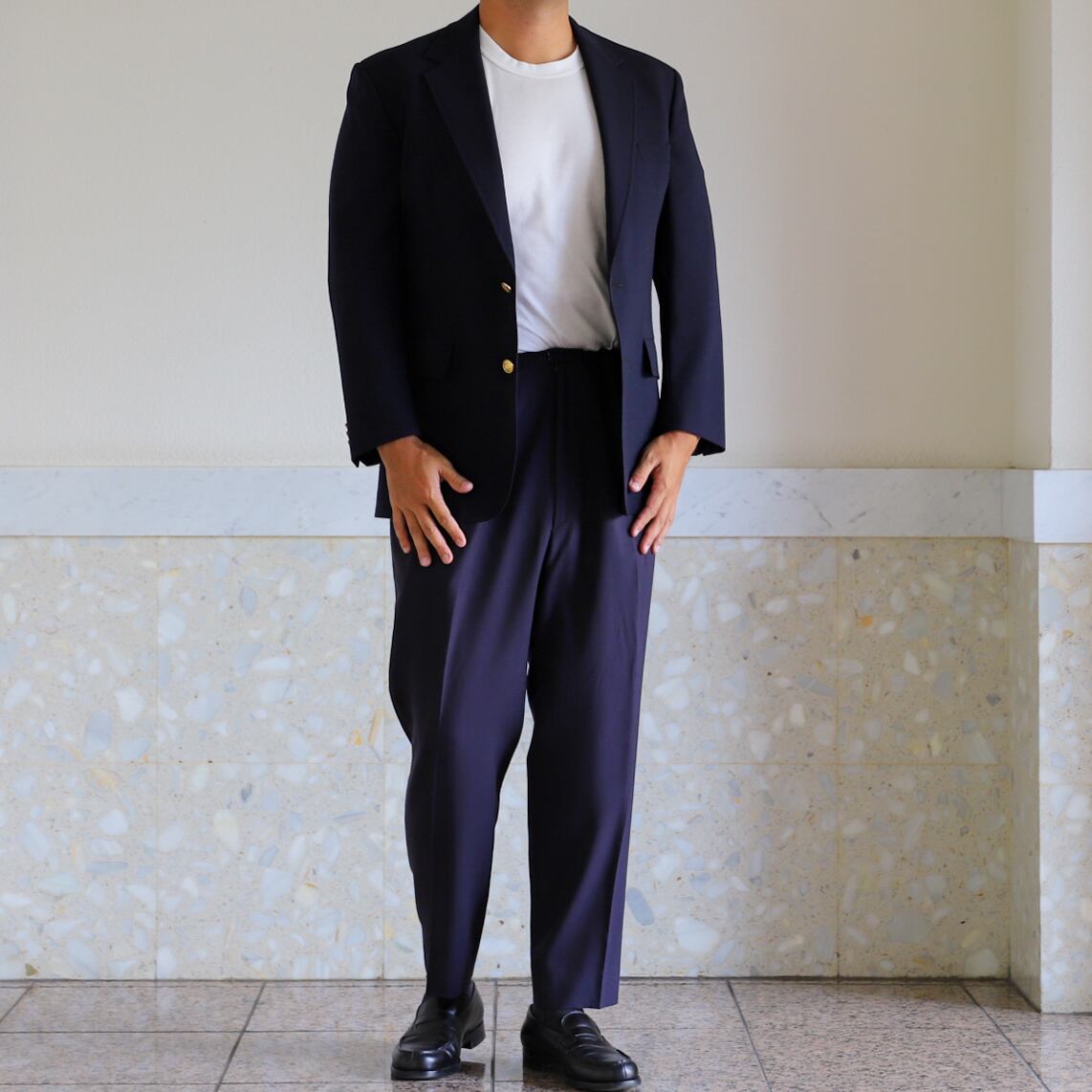 極美品】BROOKS BROTHERS Navy blazer size41 Made in USA