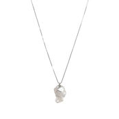 【限定1本】世界にひとつだけの天然淡水バロックパールネックレス(チェーン全長56cm/専用BOX付き)