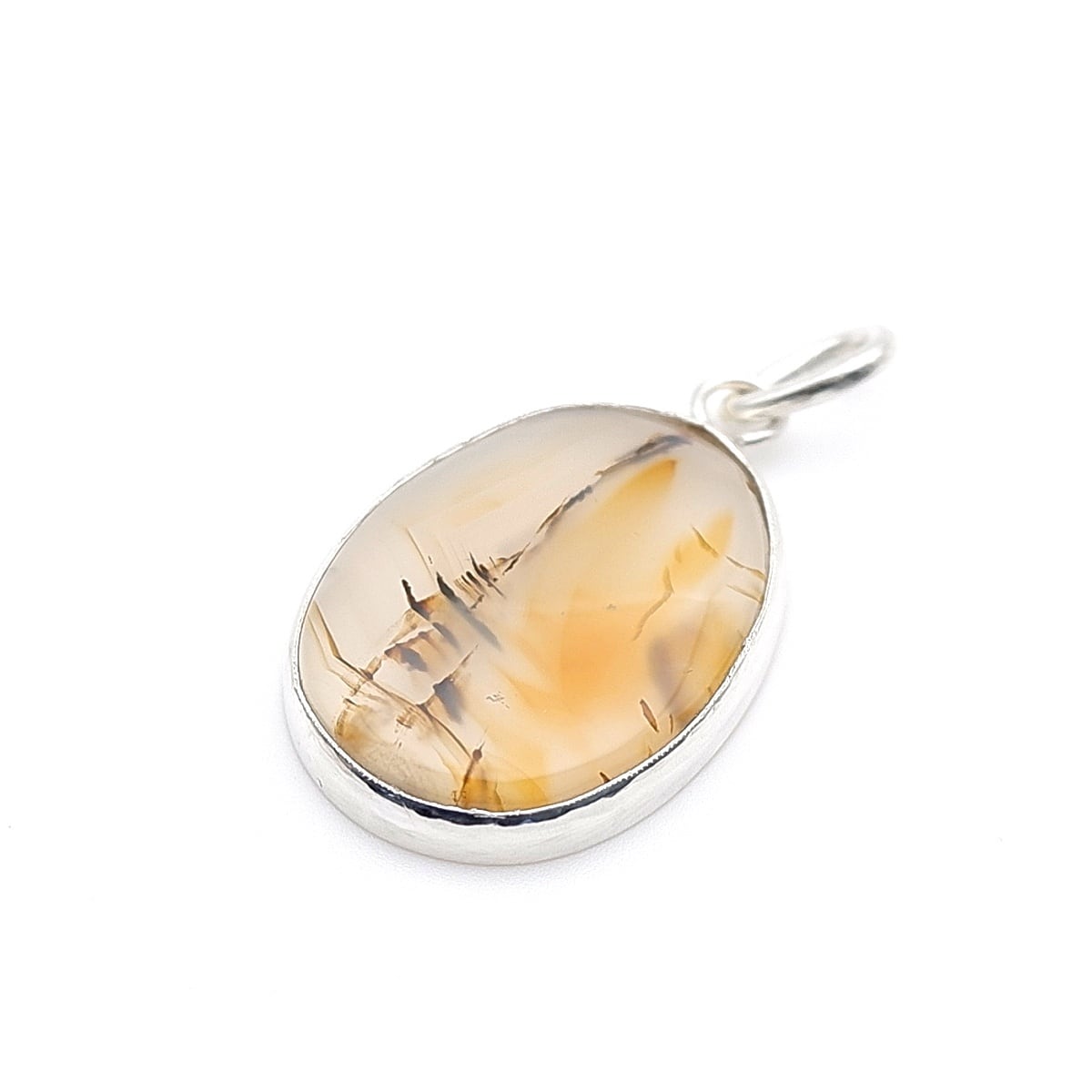 ピクチャーアゲートのペンダント 天然石アクセサリー ペンダントトップ