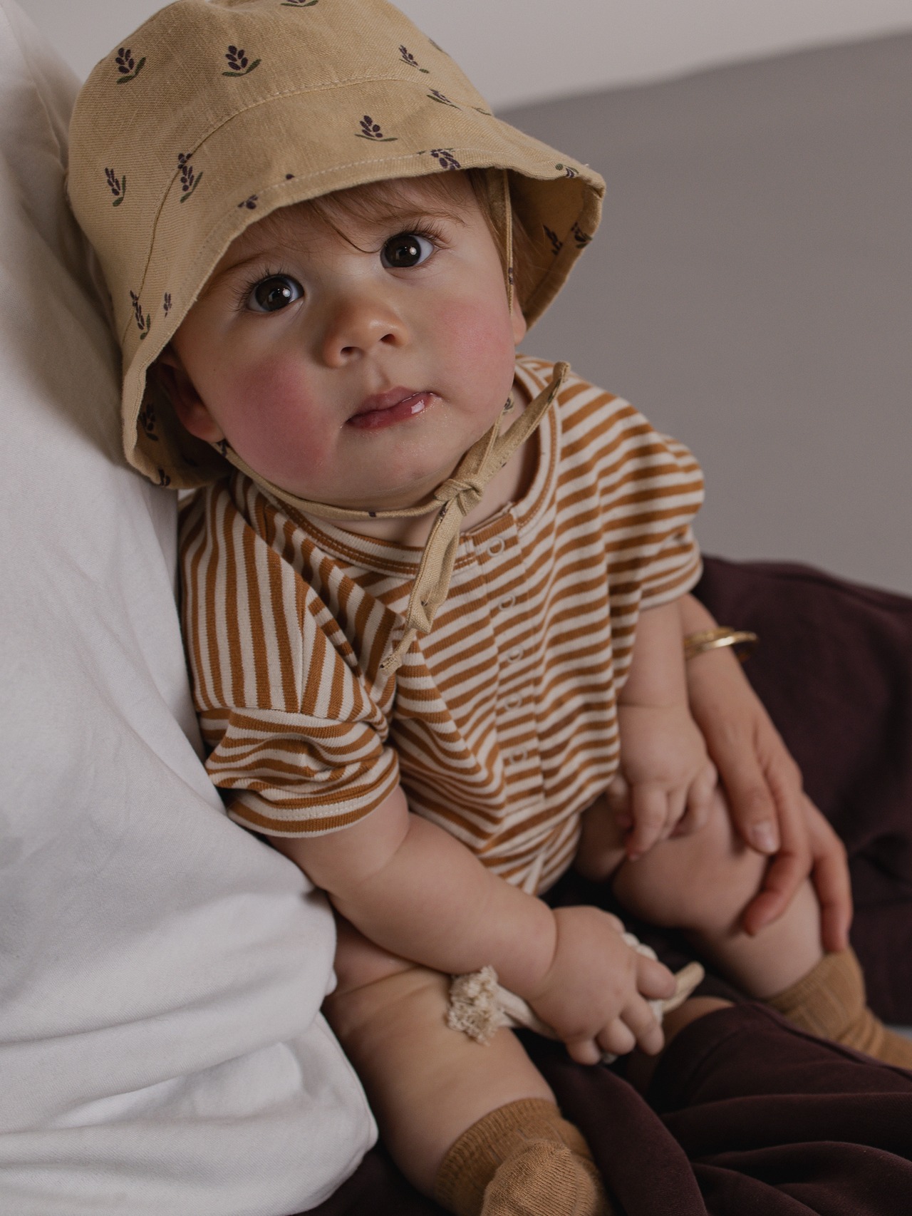 ORGANICZOO　Copper Stripes Beach Romper