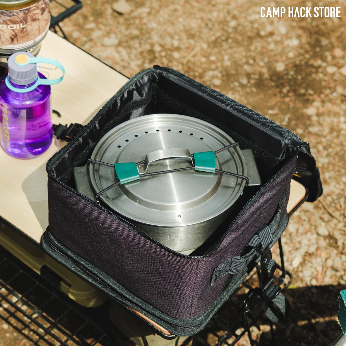 収納と水切りの合体「コンテナ＋ドライ」 | CAMP HACK STORE