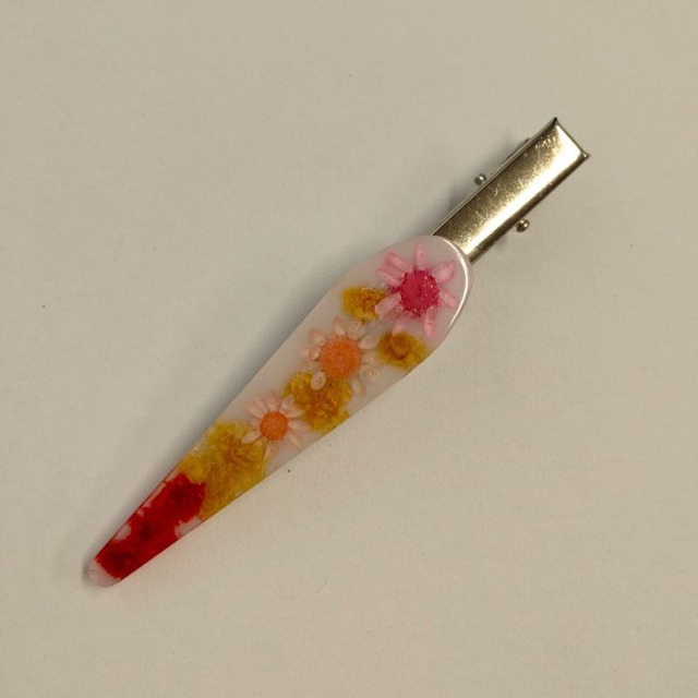 ドライフラワーのヘアクリップ[NM-052]