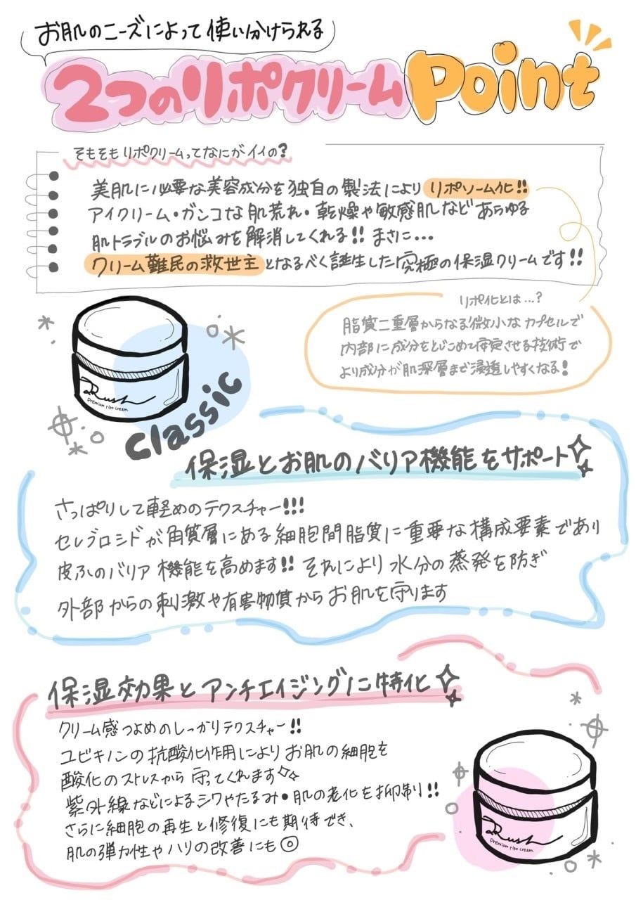 【cretom様】 I Rush プレミアムリポクリーム＆リッチオイルset 6個セット5％OFF I Rush プレミアムリポクリーム 35g【送料無料】 | I