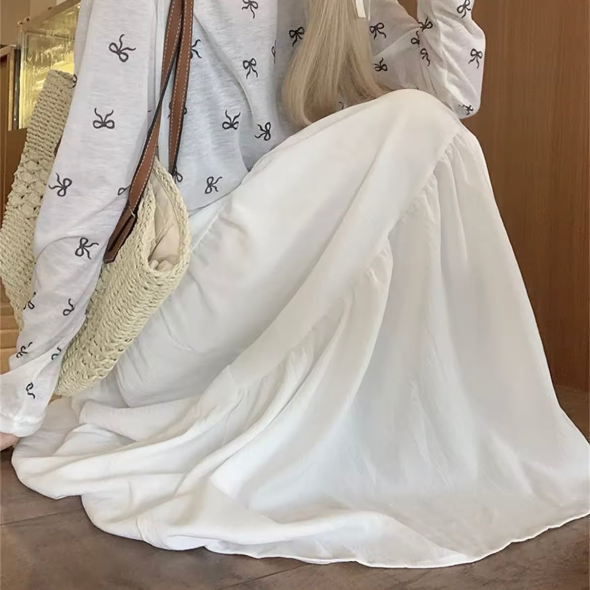 リップルティアードスカート