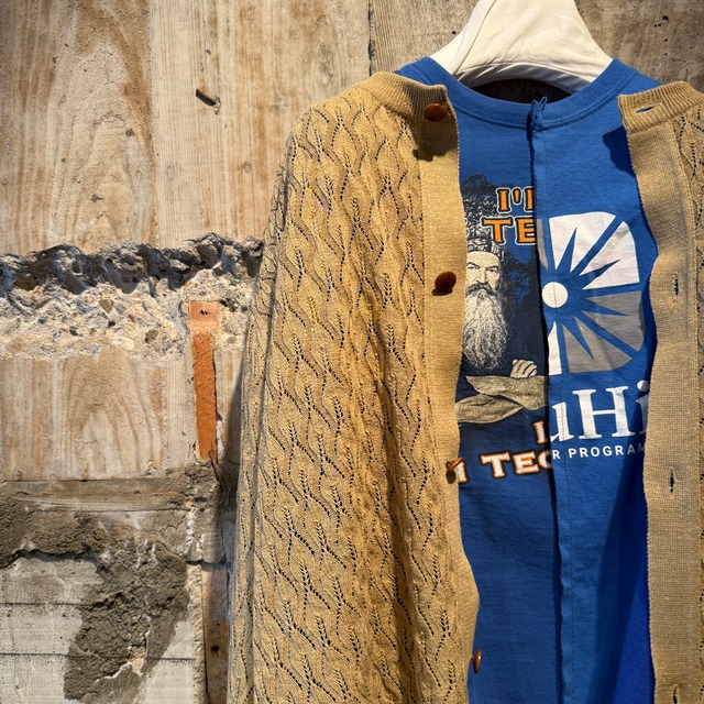 【USED ITEM】STRIPE PATCHWORK LS-TEE/ Color:Blue Mix.