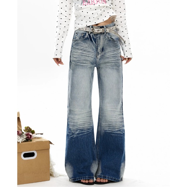 washed flare denim　ウォッシュドフレアデニム　J2127
