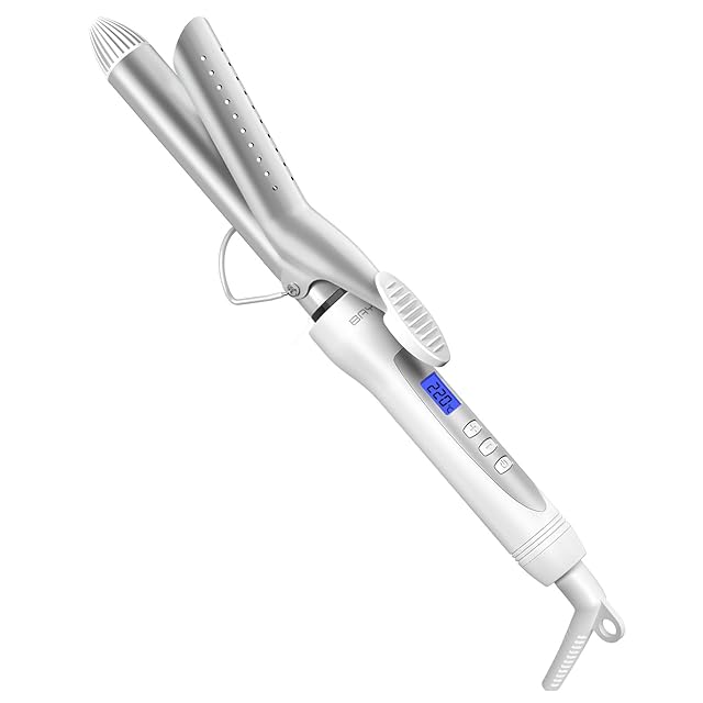HAIRBEAURON カールヘアアイロン ホワイト・ブルー 楽天市場】ヘアビューロン 7D Plus [カール] S-26.5mm/L-34.0