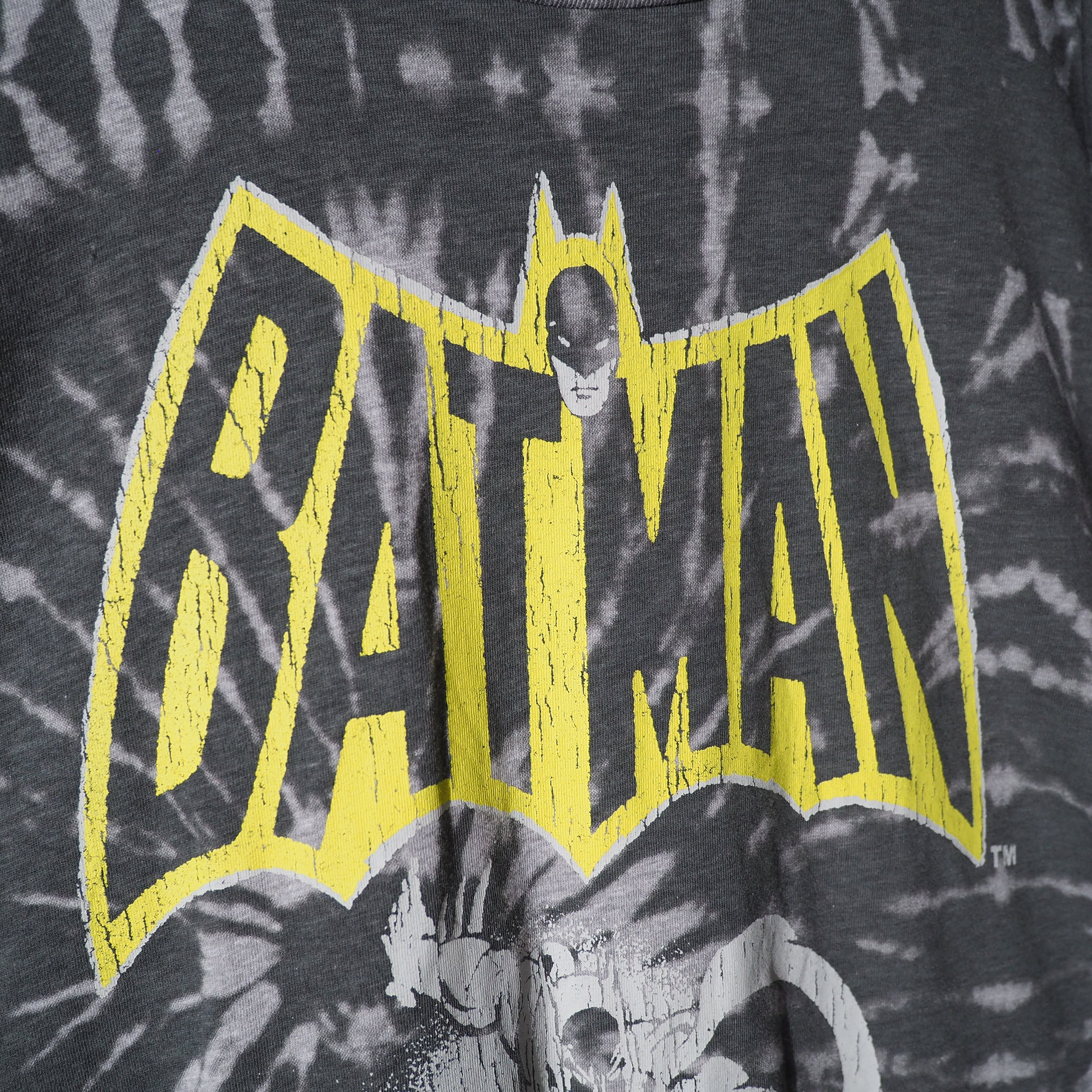 ” BATMAN ” Faint printed Tie dye dyeing long sleeve Tee