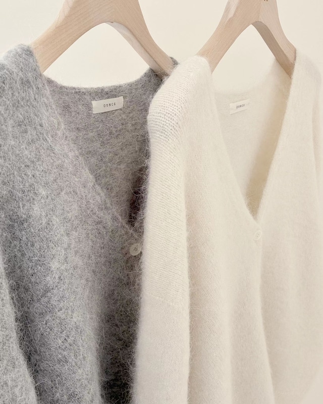 (予約) ounce / Alpaca volume holga cardigan 2color
