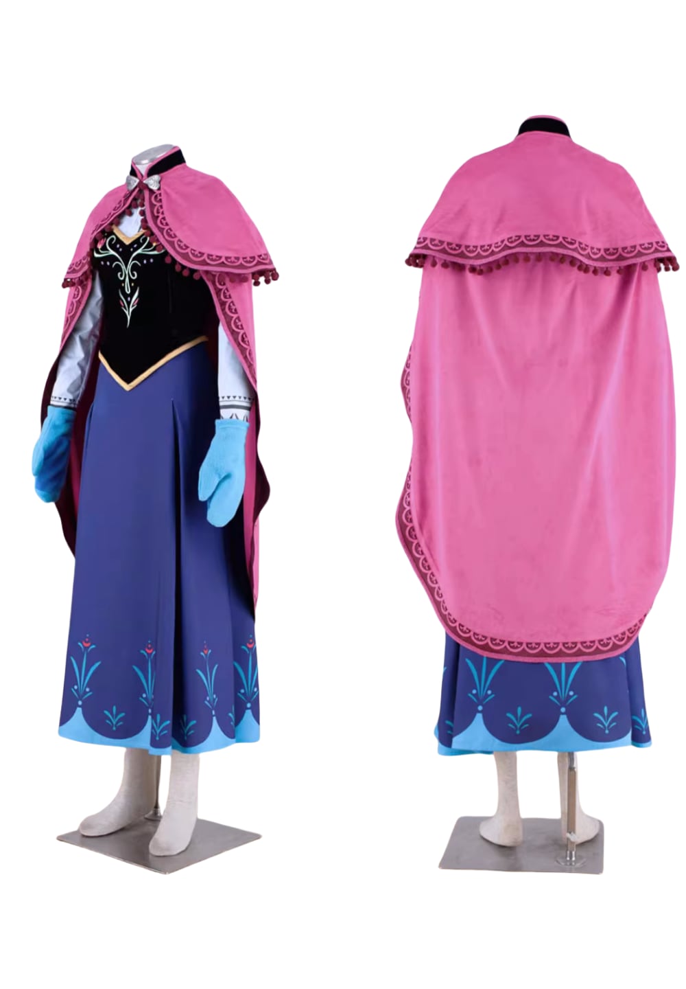 K2979 フード付きロングマント グリーン アナと雪の女王 アナ