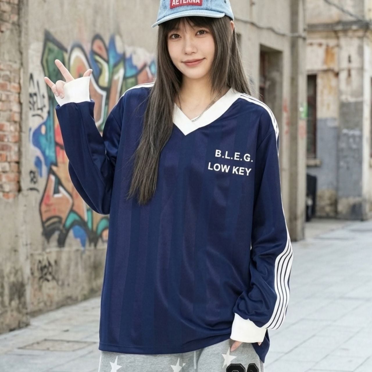 スポーツラインレタリングゲームTシャツ 2col R02482