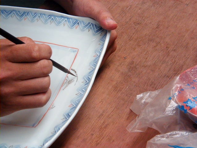 藍水 一つ花菜の花 銘々皿 うつわ藍水（波佐見焼） | にっこう生活館