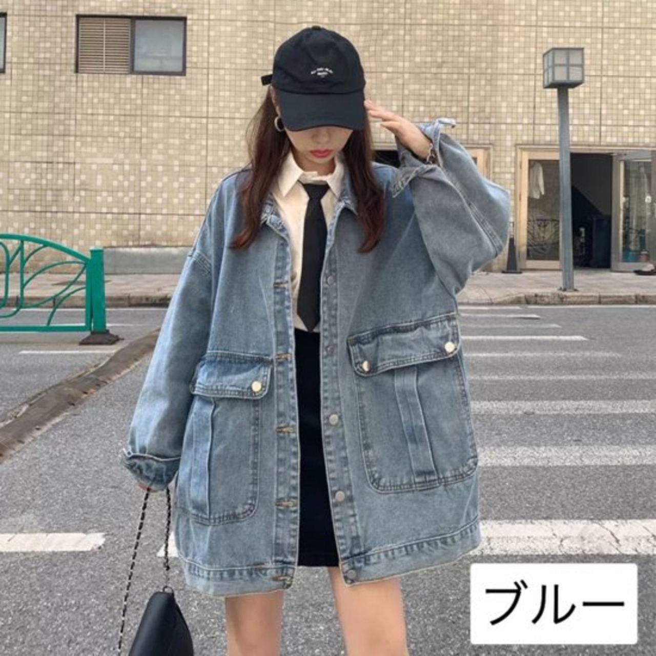 デニムジャケット レディース 長袖 Gジャン 大きいサイズ ゆったり 