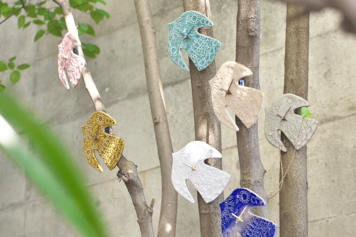 happy bird clock ターコイズ | 【公式】SUGY JAPAN | タイルを使った