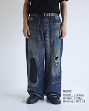 ANACHRONORM / REMAKED WIDE 5P DENIM PANTS