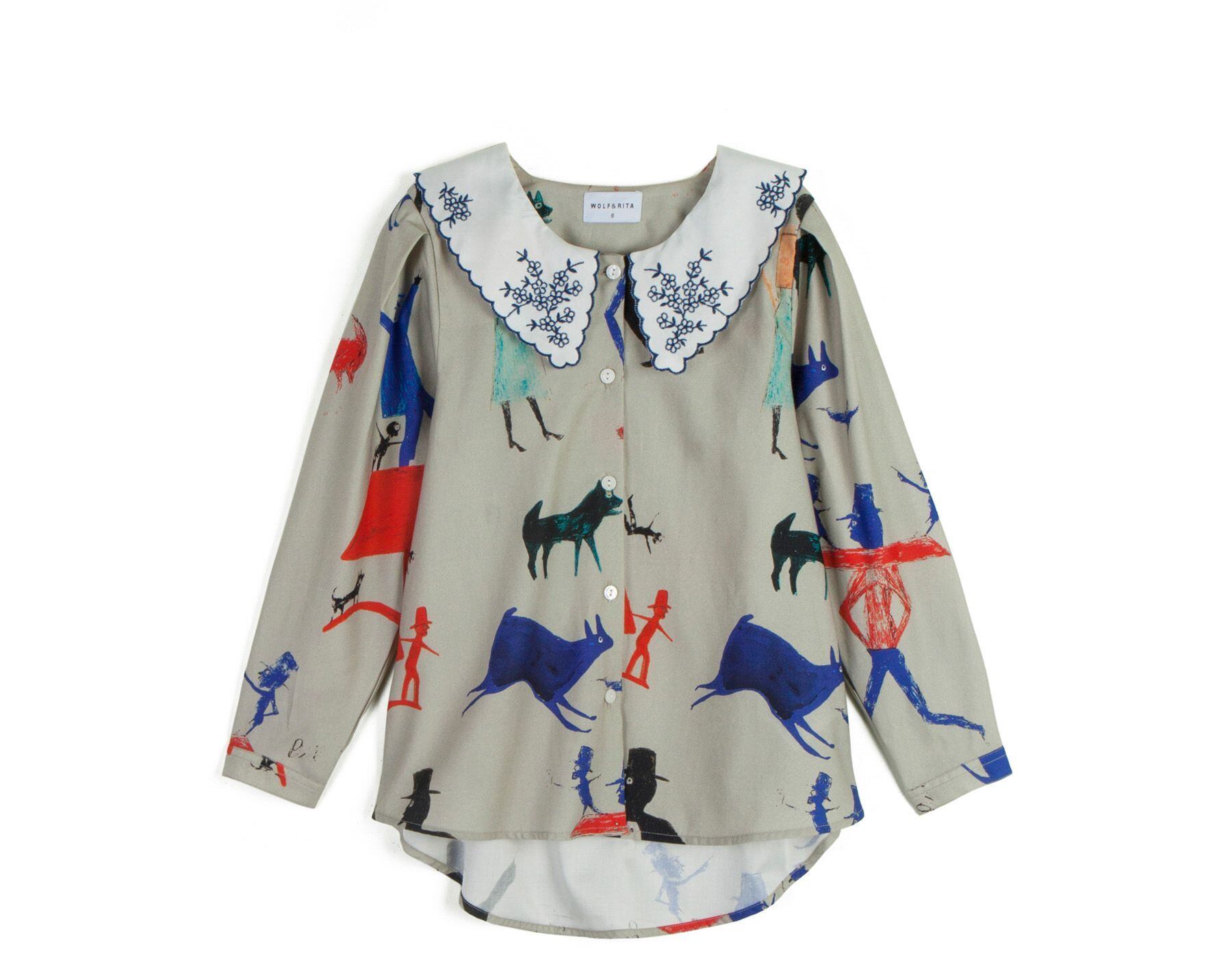 WOLF&RITA(ウルフアンドリタ)2020AW / TATIANA BLOUSE / RABBIT AND MAN / 2-6y