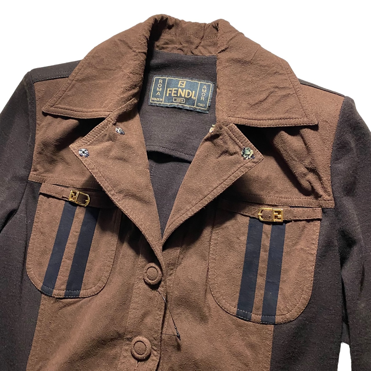 vintage FENDI switching knit set-up