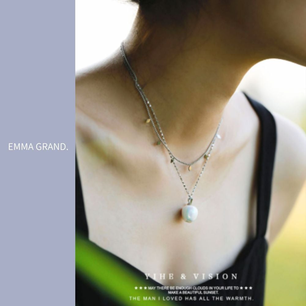 白林檎の二連チェーンネックレス E00492 | EMMA GRAND