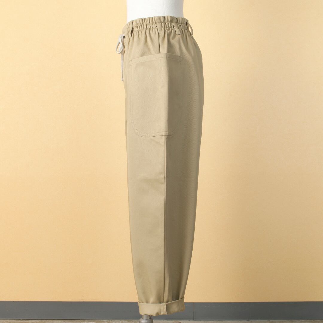 atelier naruse アトリエナルセ コットンチノWゴムバルーンパンツ・ベージュ(サイズ38)