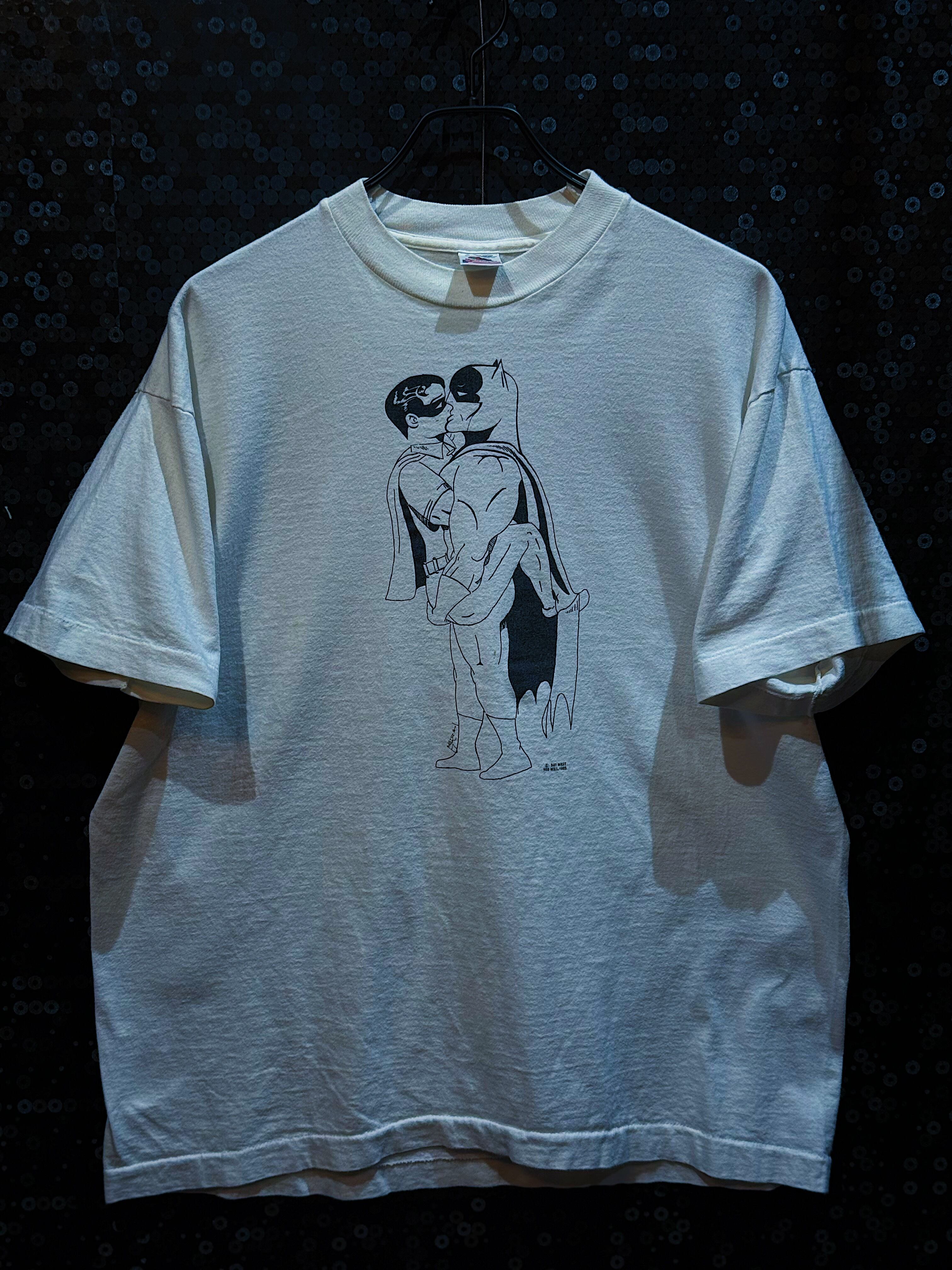 【ÆIEM】"Fruit of the Loom"vintage LGBTQ+ batman & Robin detail T-shirt