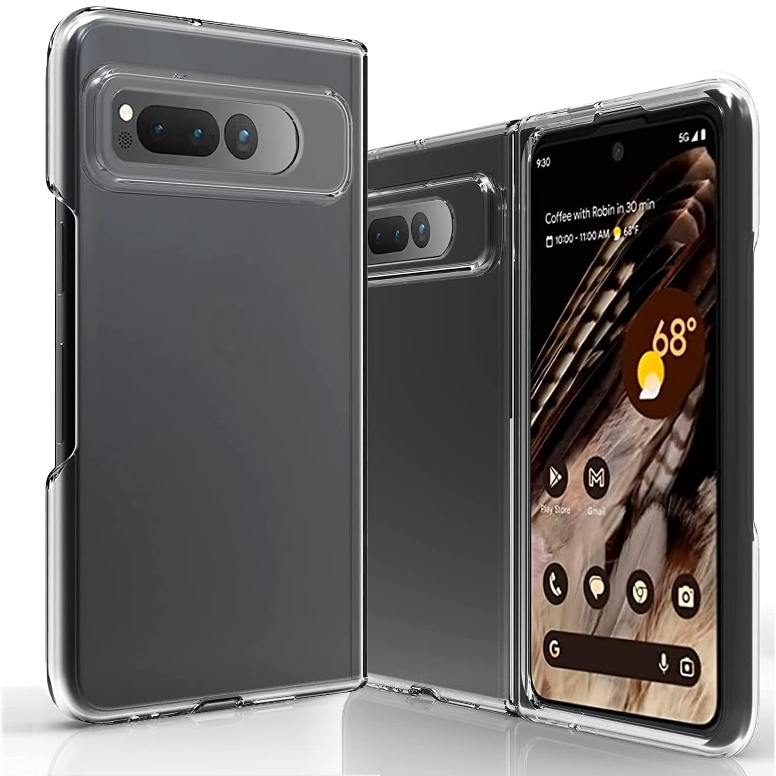 Google Pixel Fold ケース クリア 適用 PixelFold 透明 カバー 黄ばみ防止 PixelFoldケース グーグル ピクセル フォールド スマホケース ピクセルフォールド クリアケース clear case 【GoKIGIoD】 ハード バンパー 黄ばみにくい 透明カバー 携帯カバー 薄型 軽量