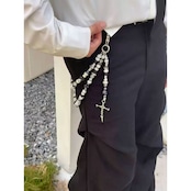 ダイヤビーズサイコロ ウォレットチェーン G203