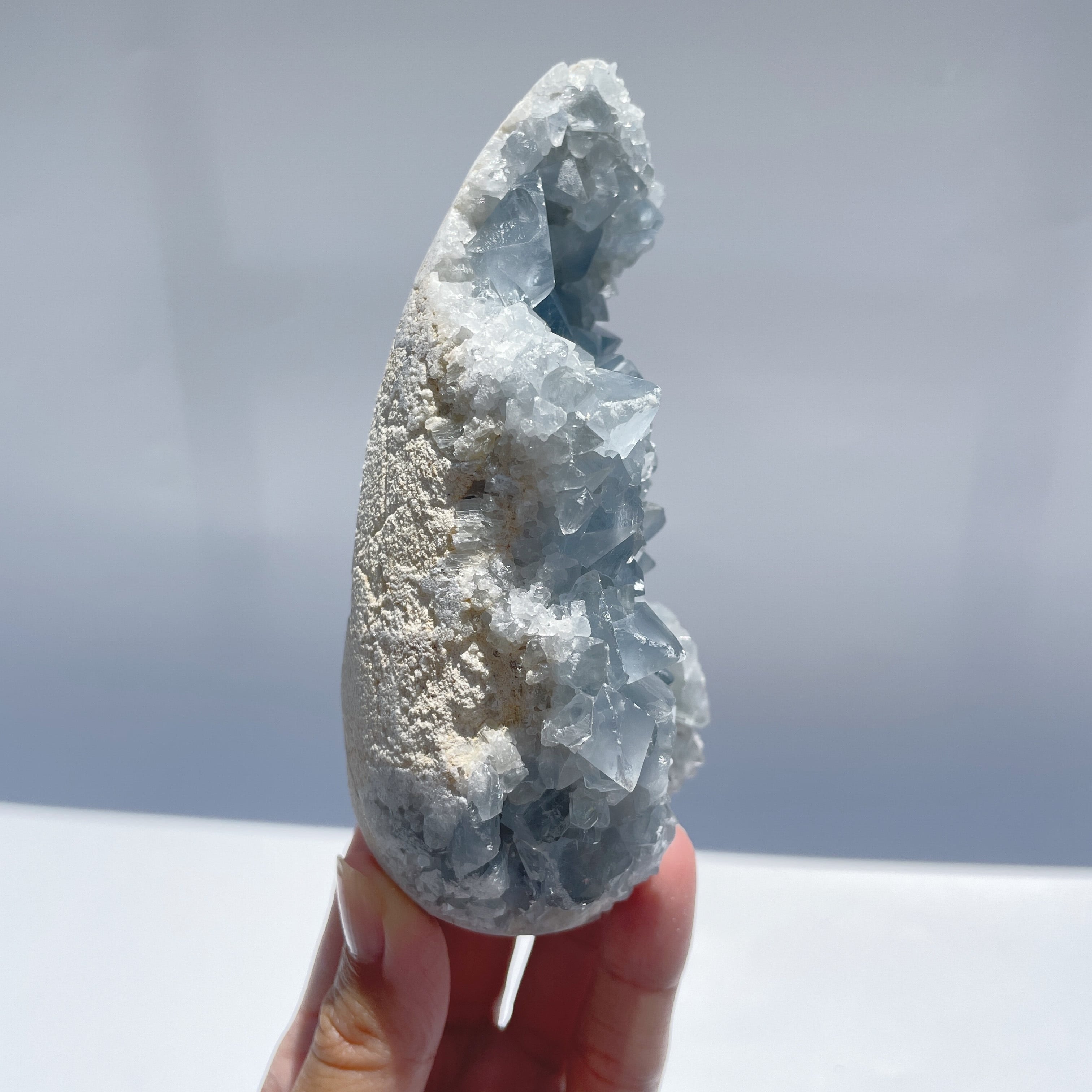 ⭐️美品⭐️卵型⭐️セレスタイト⭐️ セレスタイト 卵型34◇ Celestite ◇天然石・鉱物・パワーストーン