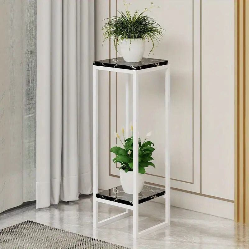 2層デザイン エレガントフラワースタンド 観葉植物花瓶 フラワー