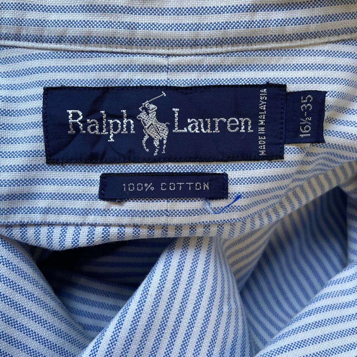 Ralph Lauren ラルフローレン ストライプシャツ メンズXL相当 古着