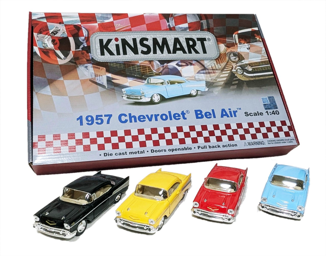 シボレーベルエア プルバックカー【 1:40 1957CHEVROLET Bel Air】